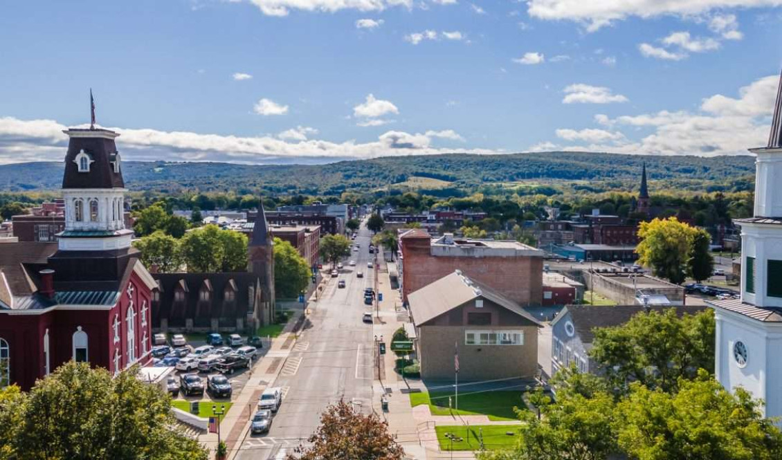 Downtown Herkimer Arial